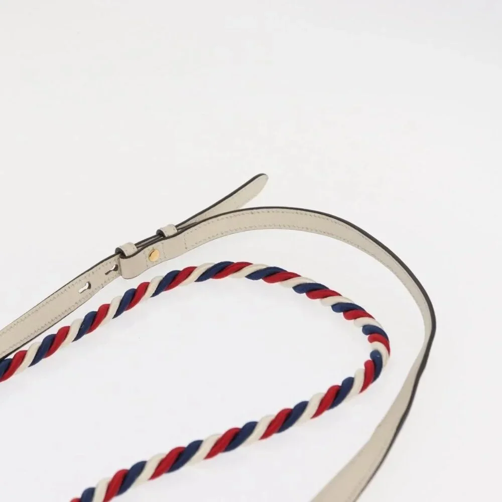 GUCCI Silvi Sherry Line Hand Bag Leather 2way Beige Gold 470270 Auth bs31644 - Picture 9 of 16